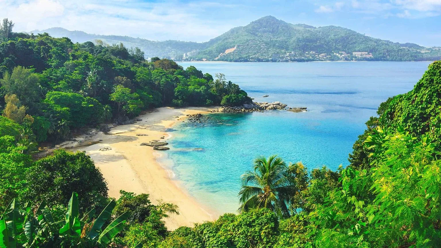 Laem Singh Beach on the west coast of Phuket